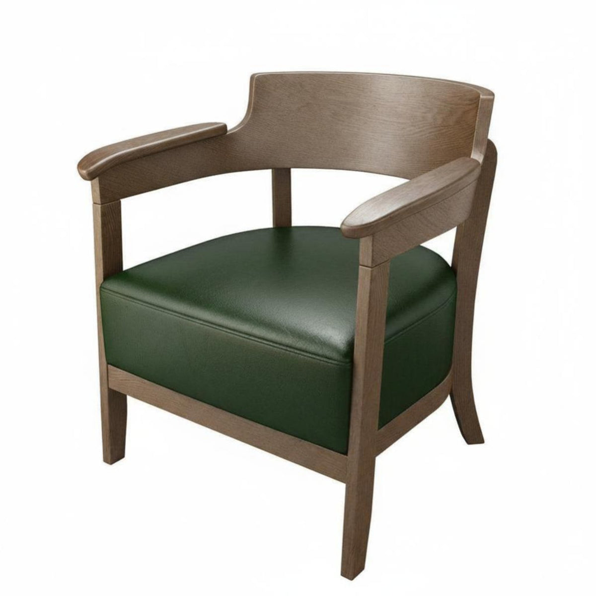 Retro Design Upholstered Armchair Minimalist Design Upholstered Wooden Armchair Comfortable Upholstery Cafe Seating Sturdy Construction for Restaurant Managers, Interior Designers, Coffee Shop, Reception Area, Living Room, Home Office