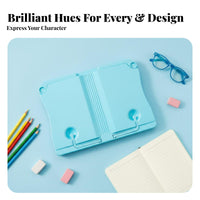 Multi-Functional Adjustable Book Stand stable leaf holders Foldable perusing Easel Portable School Supply Non-Slip Base for Office Workers, Musicians, Classroom, Study Room, Library, Bedroom