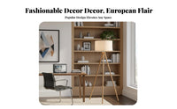 LED Compatible Nordic Design Floor Lamp Modern Design Nordic Design Lamp Foot Switch Control Indoor Lighting Natural Wood Texture for Interior Designers, Homeowners, Living Room, Bedroom, Apartment, Deactivate Ice