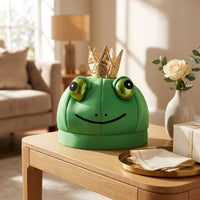 Frog Hat with Crown Elastic Frog Hat Cute Headwear for Partygoers, Halloween, Stage Performances
