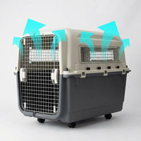 Portable Pet Carrier and Cat Travel Box, Solid shade Carrier with Front Door, Hard Outdoor Use Airline Approved Pet Carrier Case
