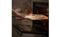 Natural Wood Pizza Stone with Peel Even Heating Rectangular Pizza Stone Heat-Resistant Cookware Large for Oven