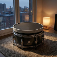 Double-Layer 10-Inch Mesh Drum Head Realistic Rebound Nylon Mesh Drum Head Metal Hoop Music Gear Noise Reduction