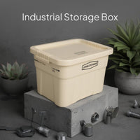 Industrial Storage Box, Stackable Plastic Organizer