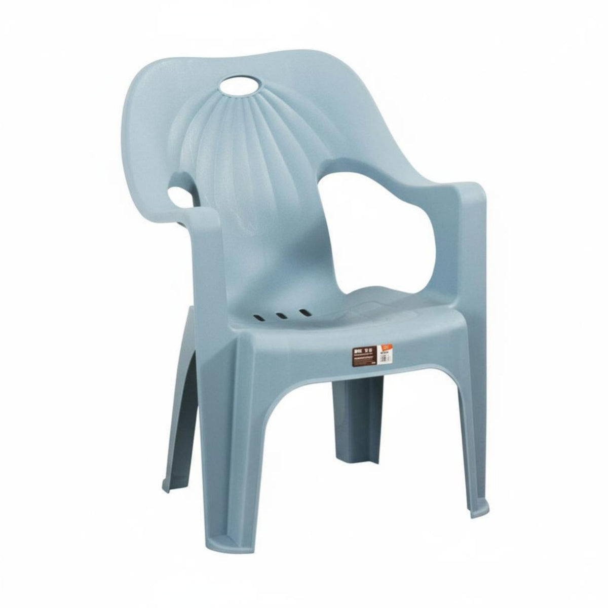 Anti-Slip Lowrear Molded Stool sturdyDuty Molded Shell Chair with Frame Legs Easy to Clean Armchair adaptable for Stall Vendors, Adults, householders, Night market stalls, Outdoor, Cafeteria, Patio
