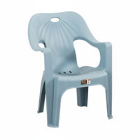 Anti-Slip Lowrear Molded Stool sturdyDuty Molded Shell Chair with Frame Legs Easy to Clean Armchair adaptable for Stall Vendors, Adults, householders, Night market stalls, Outdoor, Cafeteria, Patio