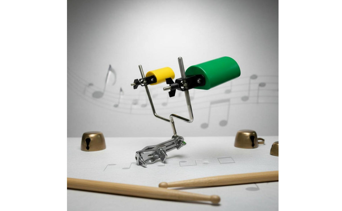Cowbell Mount Effortless Setup to Install Drum Percussion Bracket Heavy-Duty Metal Percussion Instrument Holder for Drummers, Live Performance