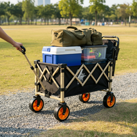 NF833 Outdoor Foldable Portable Camping Cart with Silent Wheels