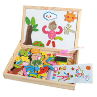 Kids Early Education Double-Sided Magnetic Drawing Board Puzzle Toy
