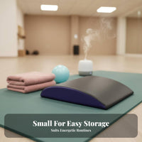Lumbar Support Arched Ab Mat Lightweight & Portable Arched Back Cushion High-Density Foam Sit-up Pad Full Range of Motion for Home Gym Users, Beginners, Athletes, Abdominal Training, Floor Exercises, Workout