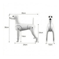Poseable Pet Grooming Practice Mannequin Plastic Dog Grooming Mannequin Sturdy Tough