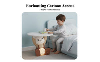 animalShaped Nightstand with Light Space-Saving Bedside Table for Cabin, Toddlers