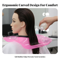 Hair Dyeing Shoulder Tray Drip-Resistant Perm Water Collect Ing Basin Keeps Clothes Clean Hair Coloring Neck Guard for Barbers, Barbershop, Home