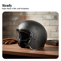 Carbon Fiber Helmet Breathable Carbon Fiber High Impact Resistance for Cruiser Cyclist S, Men, Cruising, Town Commuting, Daily Commute