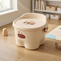 Seat-Style Storage Stool PP and Lidded Storage Stool Rounded