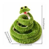 Springy Spring Snake Cat Toy Squeaky Snake Cat Toy Realistic Soft for Cats