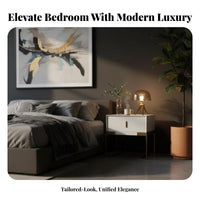 Single-Drawer Cabinet with Open Shelf Modern Design Nightstand Minimalist design Bedside Table for Homeowners, Apartment Dwellers, Guest Room