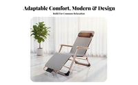 Foldable Chaise Lounge Two-wayUse Sit and Lie Adjustable Folding Bed Space-Saving No Assembly Required for Adults, Seniors