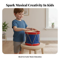 Easy to Play Children's Snare Drum Improves Hand-Eye Coordination Early Education Music Toy Safe Materials for Toddlers, Preschool, Playroom