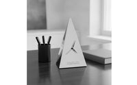 Minimalist Desk Clock Modern Stainless Steel Clock Easy Reading for Office