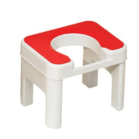 Squat-to-Sit Toilet Stool Padded Toilet Seat Stool with Pad Bathroom Aid U-Shaped Molded for Elderly