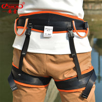 Ansu Outdoor Rock Climbing Harness Half-Body Safety Belt for Rappelling and High-Altitude Work