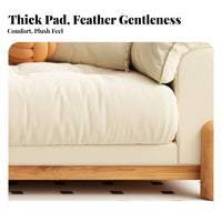 3-Seater Straight Sofa Japanese aesthetic Couch Small Apartment suitable for Home Furniture for Homeowners, Families, Living Room, Lounge Area