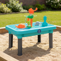 Plastic Beach Table with Accessories Portable Sand and Water Table Compact Toy Hands-on for Children, Garden