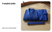 Judo Gi Thickened Judo Gi Breathable Fighting Arts Training Suit for Children, Beginners, Dojo, Sparring, Gym