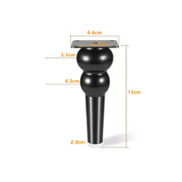 Metal Furniture Leg with Mounting Plate Tapered for Side Table, Homeowners