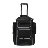 Wheeled Baseball Equipment Bag Ventilated Baseball Bag with Wheels Large for Athletes, Travel