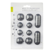 Self-Adhesive Desktop Cable Organizer Clips for Charging, Data, and Earphone Wires