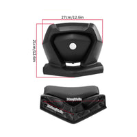 Motorcycle Passenger Backrest Padded Motorcycle Back Cushion Pad Curved Passenger Backrest