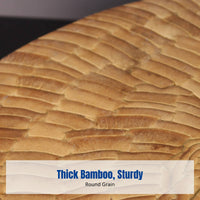 Commercial Bamboo Butcher Block, Thick Round Chopping Board, Double-Sided for Kitchen, Home, Restaurant