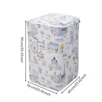Top Loading Laundry Appliance Cover Dustproof Top-Opening Washer Cover Laundry Protector