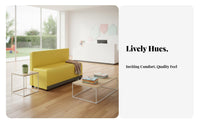 Curved Sectional Sofa and Table Set Irregular Shape Reception Seating unrestricted Combination Commercial Furniture for Homeowners, Waiting Room, Public Space