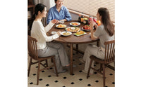 Foldable Folding Dining Table Compact Wooden Dining Table Small Furniture Portable for Kitchen