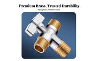 1 in 2 out Water Splitter Valve All Copper Assembly Unit-in-Two-out Valve Brass Body Plumbing Hardware for Plumbers, Lavatory, Kitchen, Under Sink