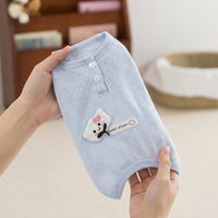 Cat Recovery Suit with Fasteners, Anti-Licking Suit for Spay Neuter, Post Surgery Cat Clothes, Two Leg Holes Sleeveless Post-Surgery Recovery Suit
