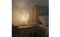 Foldable Paper Lamp Pleated Paper Lampshade Indoor Lighting for Bedroom, Living Room