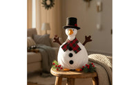 Porch Goose Outfit Winter-Themed Porch Goose Costume Plaid for Yard, Homeowners