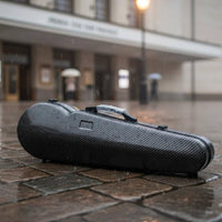 Waterproof 4/4 Violin Case Moisture-Proof Full Size Violin Carrying Case Shockproof Musical Instrument Accessory Backpack Straps for Students
