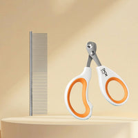 Dog Grooming and Cat Grooming Tool with Dual-Density Teeth, Stainless Steel Dog Comb, Universal Detangling Comb for Long Haired Cats, 1 Pack