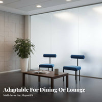 Modern Minimalist and design Scalloped spine featured Chair Slim Metal Legs Indoor Furniture Soft Upholstery Easy Assembly for Restaurant Owners, Interior Designers, Dining Room, Reception Area, Kitchen, Home Office