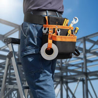 Tool Organizer Bag with Belt Adjustable Tool Pouch with Belt Long-Lasting Anti-Tear for Electricians, Installation Work