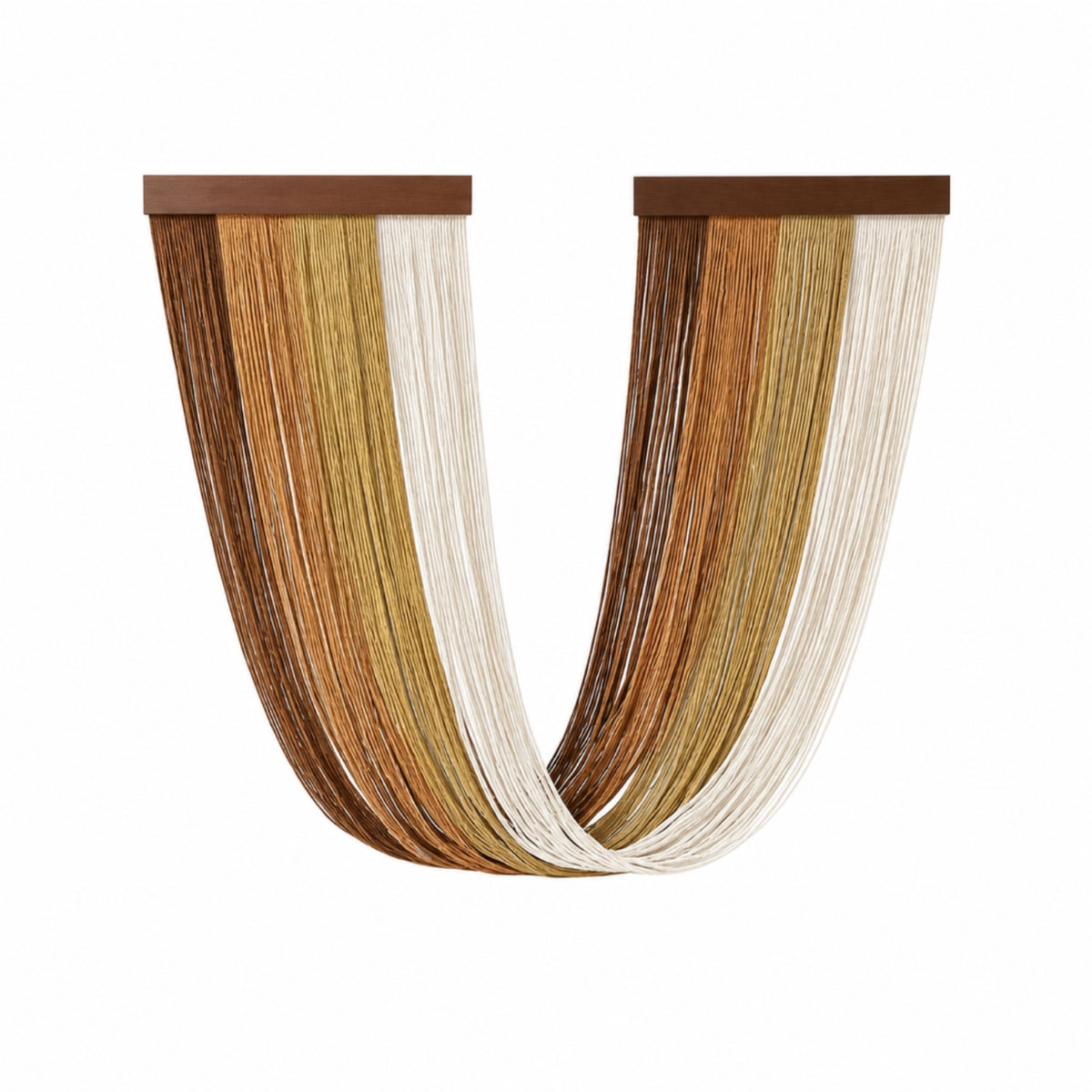 Tapestry with Wooden Bar Woven Fringe Wall Hanging Textured Macrame Wall Hanging with Wooden for Bedroom