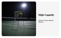 Automatic Tennis Ball Retriever Reinforced Nylon Standing Tennis Ball Collector Drop-Resistant Sports Training Equipment for Practice Exercises