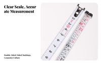 3m Steel Tape Measure Long-Lasting ABS Shell Lu Classical Chinese Ruler Tape Portable Locking Mechanism for Carpenters