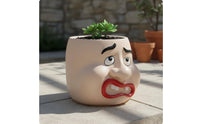 Human Head Planter Unique Gift Head Planter Cute Flower Pot for Tabletop