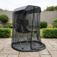 Fine Mesh Bug Net Tent Translucent Hanging Chair Net Zippered Bug Screen Lightweight